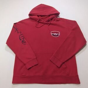 SALT LIFE Men's Red Salty State Of Mind Hoodie Pullover Sweatshirt Medium